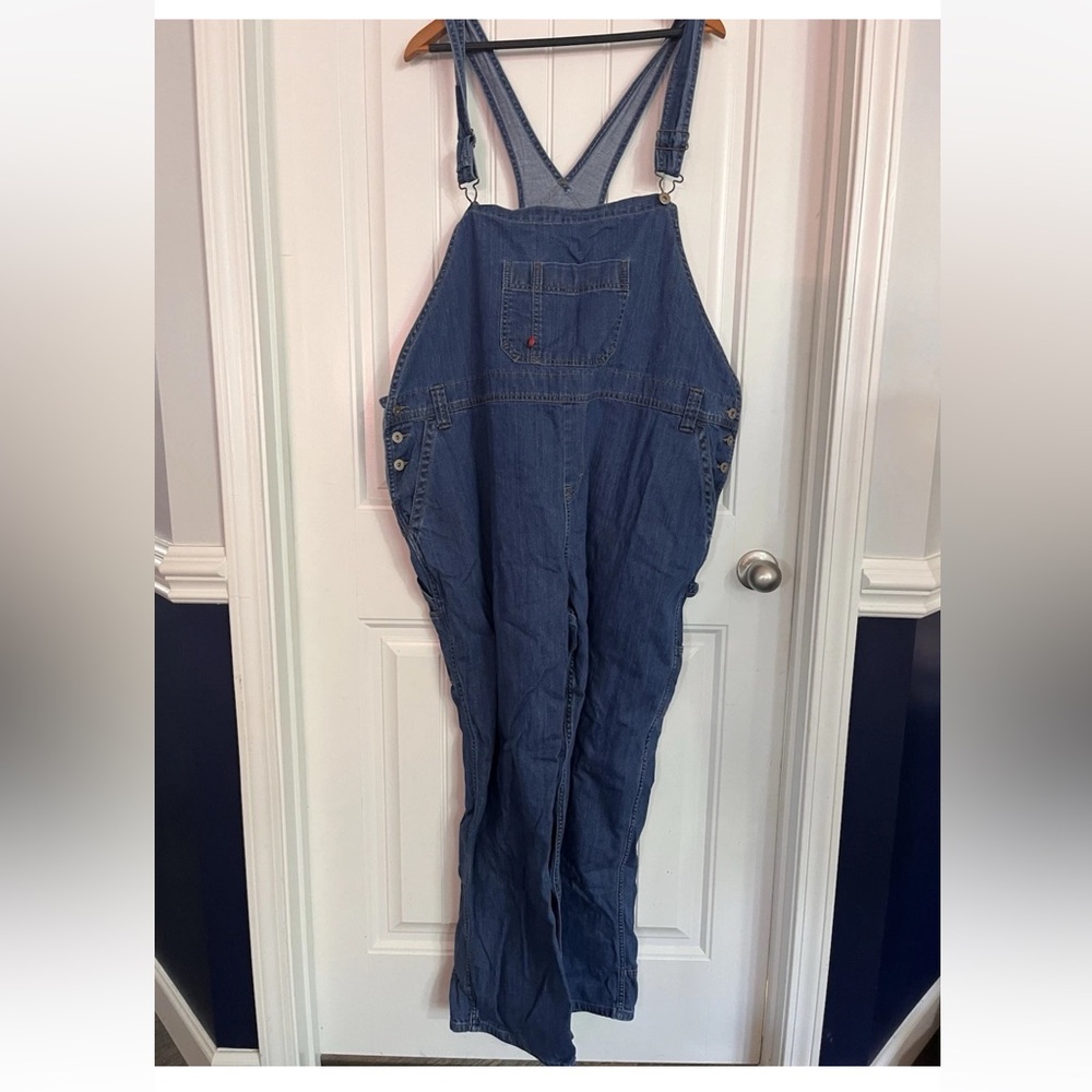 Dickies Women’s Plus Size 24W 3X Denim Overalls EUC